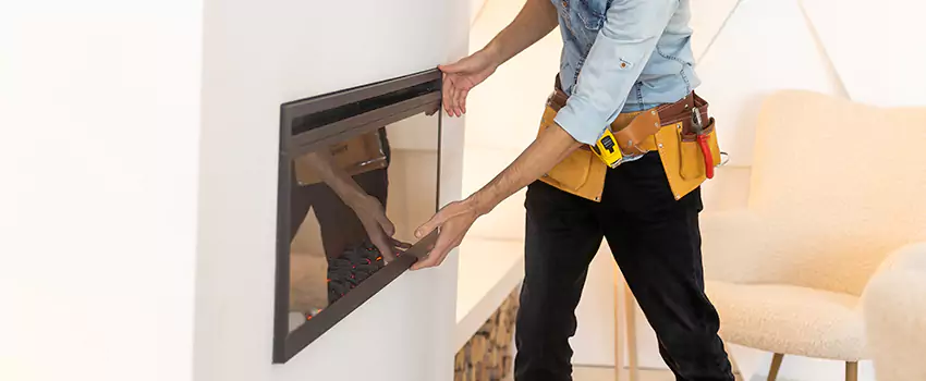 Metal Fireplace Installation in Lancaster, Texas
