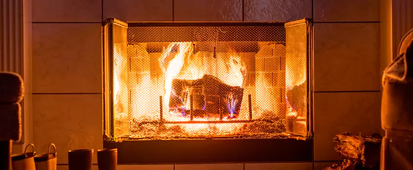 Mendota Hearth Landscape Fireplace Installation in Lancaster, Texas