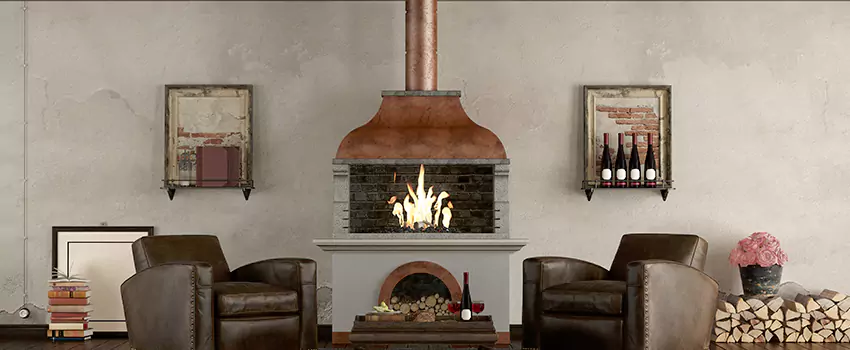 Thelin Hearth Products Providence Pellet Insert Fireplace Installation in Lancaster, TX