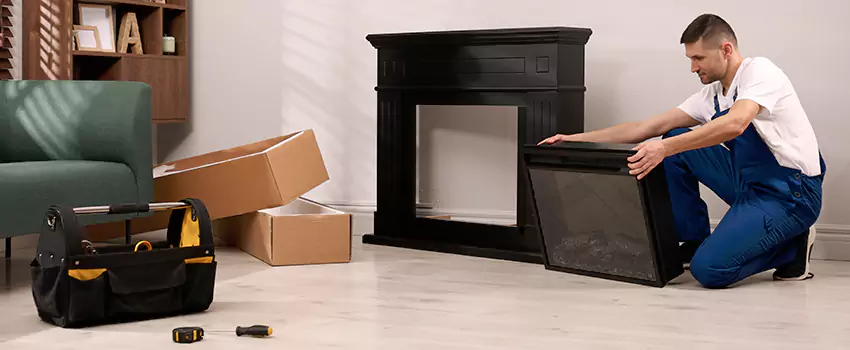 Old Rusted Metal Fireplace Repair And Replacement in Lancaster, TX