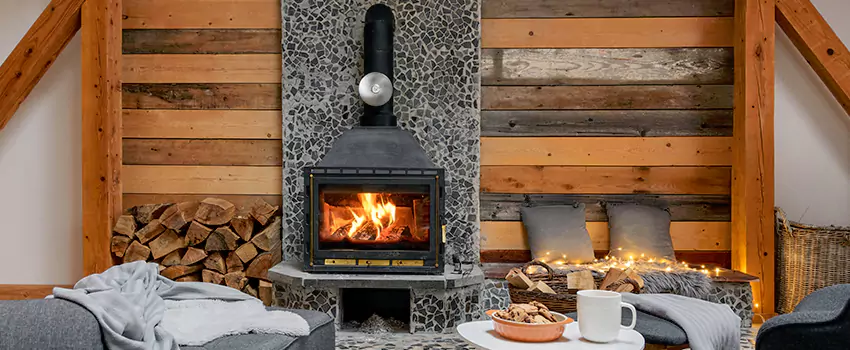 Thelin Hearth Products Direct Vent Gas Stove Fireplace Inspection in Lancaster, Texas
